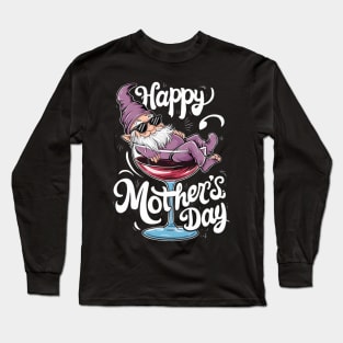 Gnome Inside A Giant Glass Mother'S Day Long Sleeve T-Shirt